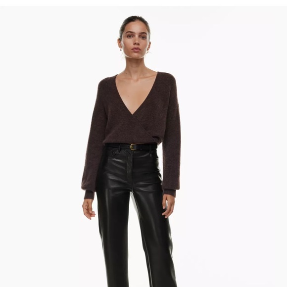 WILFRED BRAND NEW VEGAN LEATHER PANTS - Picture 5 of 5